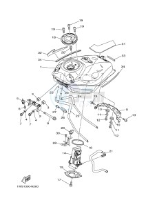 MT07A MT-07 ABS 700 (1XBA 1XBB) drawing FUEL TANK