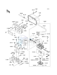 KAF 620 H [MULE 3010 4X4 HARDWOODS GREEN HD] (H6F-H8F) H6F drawing CARBURETOR