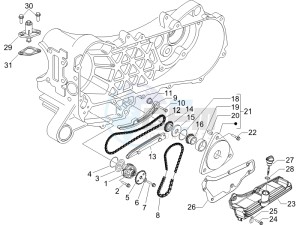 Liberty 50 4T PTT 2007-2012 (D) is drawing Oil pump