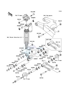 KX450F KX450FDF EU drawing Suspension