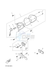 NS50N AEROX NAKED (1PL8 1PL8 1PL8) drawing TAILLIGHT