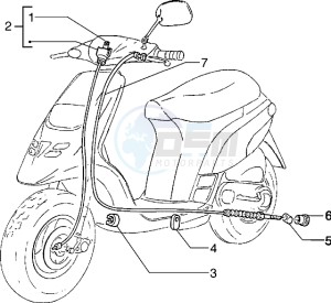 Typhoon 50 drawing Transmissions-Rear brake-speedometr (kms)