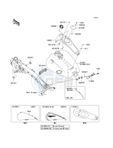 VN 1700 A [VULCAN 1700 VOYAGER] (9FA) A9FA drawing FUEL TANK