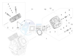 V7 III Stone 750 E4 (APAC) drawing Cylinder head - valves