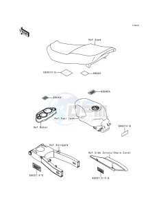 ZX 600 E [NINJA ZX-6] (E1-E3) [NINJA ZX-6] drawing LABELS