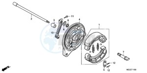 VT750CA9 Australia - (U / MME SPC) drawing REAR BRAKE PANEL