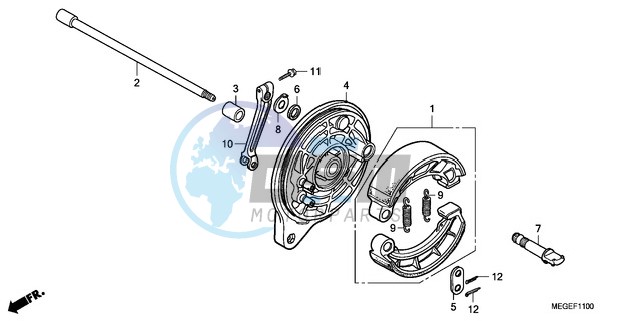 REAR BRAKE PANEL