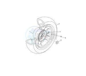 YP R X-MAX SPORT 250 drawing REAR WHEEL