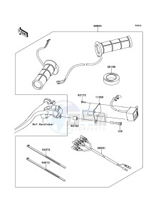 Z1000SX ABS ZX1000HBF FR GB XX (EU ME A(FRICA) drawing Accessory(Grip Heater)