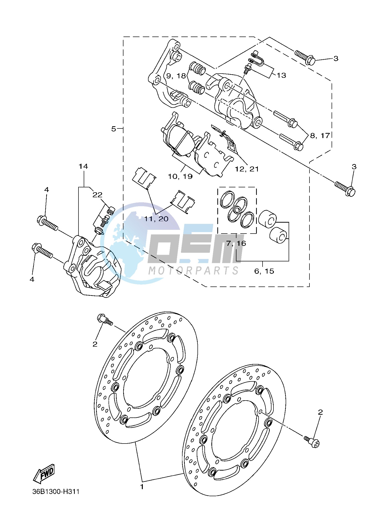 FRONT BRAKE CALIPER