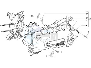 DNA 50 drawing Crankcase cover - Crankcase cooling