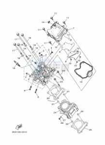 YZF125-A YZF-R125 (B5G5) drawing CYLINDER HEAD