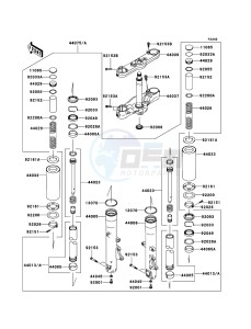 VN2000 VN2000-A2H GB XX (EU ME A(FRICA) drawing Front Fork