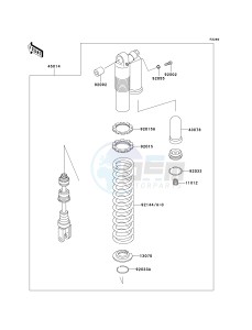 KDX200 H (H6F) 80 H6F drawing SHOCK ABSORBER-- S- -