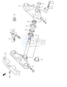 VL250 (E2) drawing FRONT FORK BRACKET (MODEL K2 K3 K4)