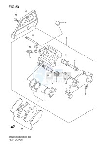 DR-Z250 (E28-E33) drawing REAR CALIPER