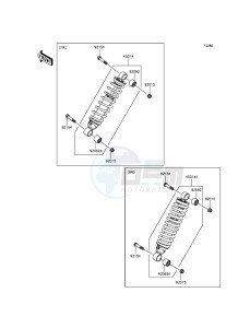 MULE PRO-DXT KAF1000BGF EU drawing Shock Absorber(s)