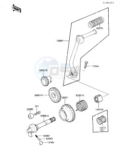 KD 80 M [KD80] (M3-M7) [KD80] drawing KICKSTARTER MECHANISM