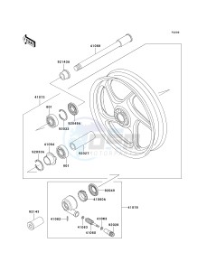 ZG 1000 A [CONCOURS] (A20) A20 drawing FRONT WHEEL