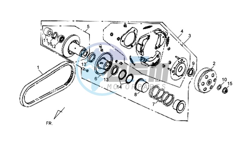 DRIVE PULLEY / V-BELT