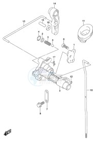 DF 9.9A drawing Clutch Rod w/Remote Control