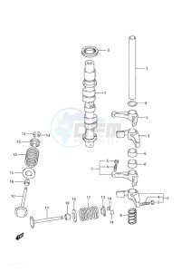 DF 9.9A drawing Camshaft - w/Remote Control