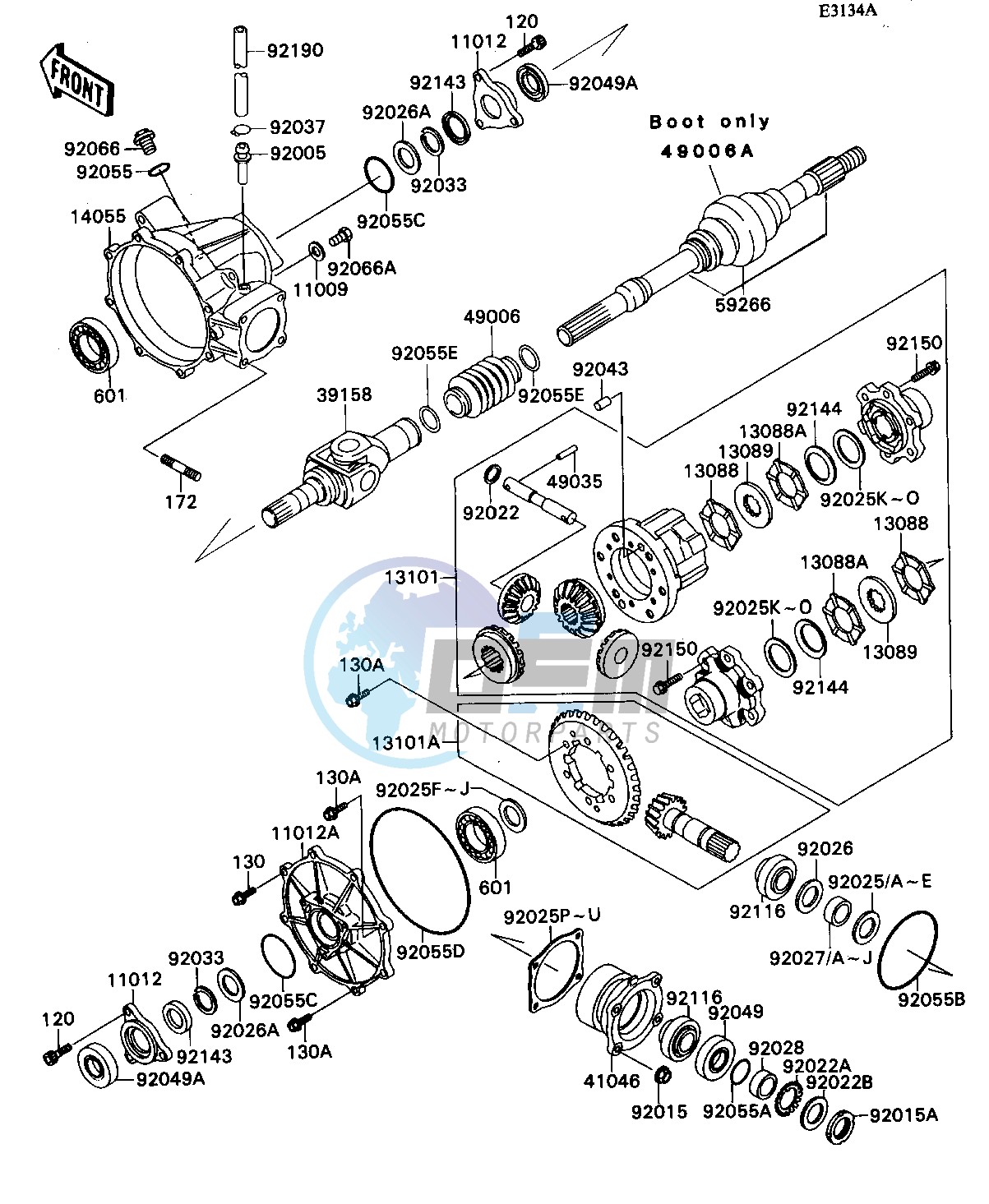 DRIVE SHAFT-- FRONT- -