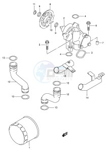 GSX750 (E4) drawing OIL PUMP