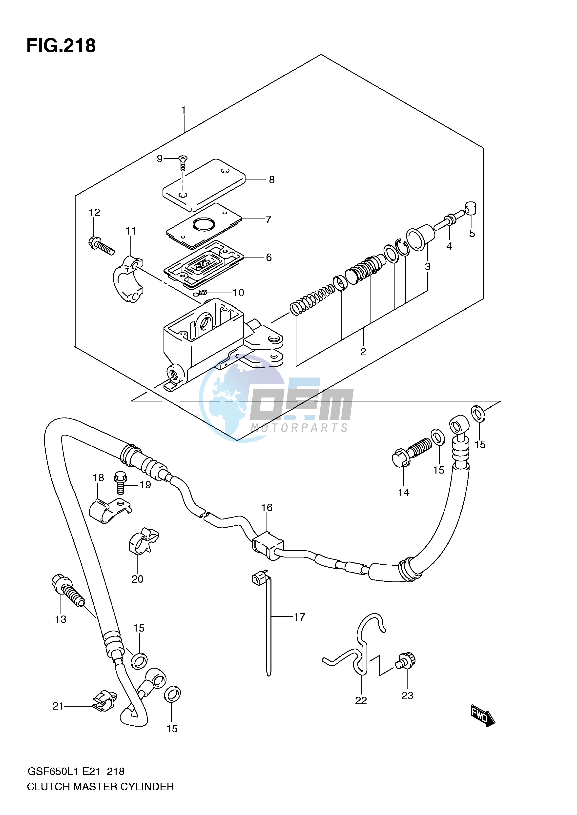 CLUTCH MASTER CYLINDER (GSF650SUL1 E21)