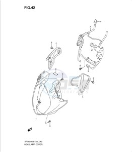 SFV650/A drawing HEADLAMP COVER