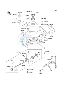 KLE500 KLE500B7F GB XX (EU ME A(FRICA) drawing Fuel Tank