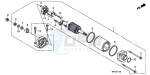 CB600F3A France - (F / CMF ST 25K) drawing STARTING MOTOR