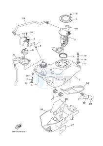 YFM700FWAD YFM7FGPSED GRIZZLY 700 EPS SPECIAL EDITION (1HPV 1HPX) drawing FUEL TANK