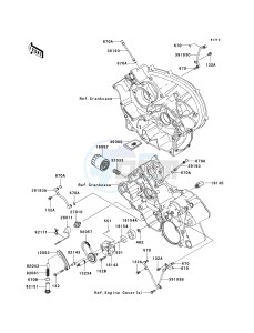 KVF 750 B [BRUTE FORCE 750 4X4 HARDWOODS GREEN] (B1) B1 drawing OIL PUMP_OIL FILTER