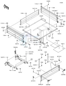 MULE SX 4x4 KAF400HJF EU drawing Carrier(s)