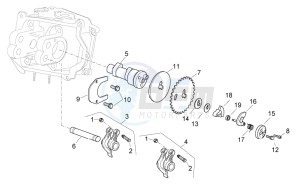 Sport City Cube 125-200 carb e3 drawing Camshaft