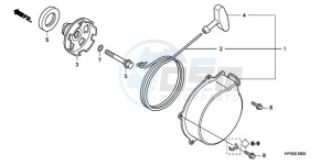 TRX420FMA Australia - (U / 2U 4WD) drawing RECOIL STARTER