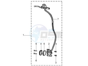 ETX 150 drawing Front brake assembly