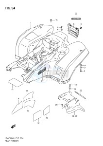 LT-A750X (P17) drawing REAR FENDER (LT-A750XL1 P17)