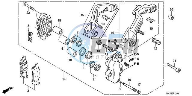 L. FRONT BRAKE CALIPER