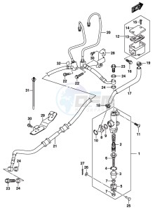 GSX-S1000F drawing REAR MASTER CYLINDER