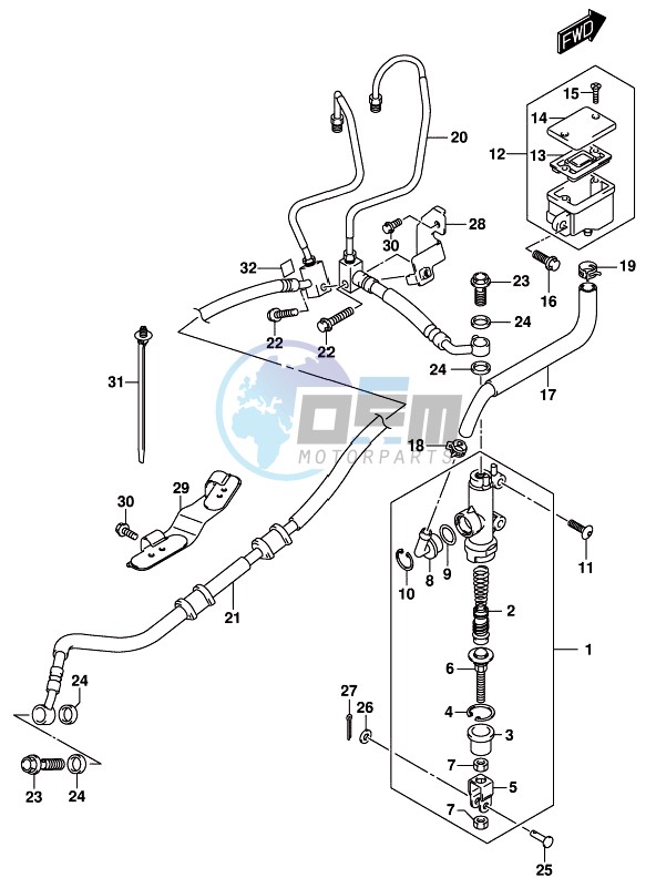 REAR MASTER CYLINDER