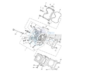 YZF R 125 drawing CYLINDER HEAD