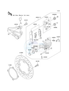 ZR 750 H [ZR-7S] (H1-H5 H5 CAN ONLY) drawing REAR BRAKE-- H1 - H3- -