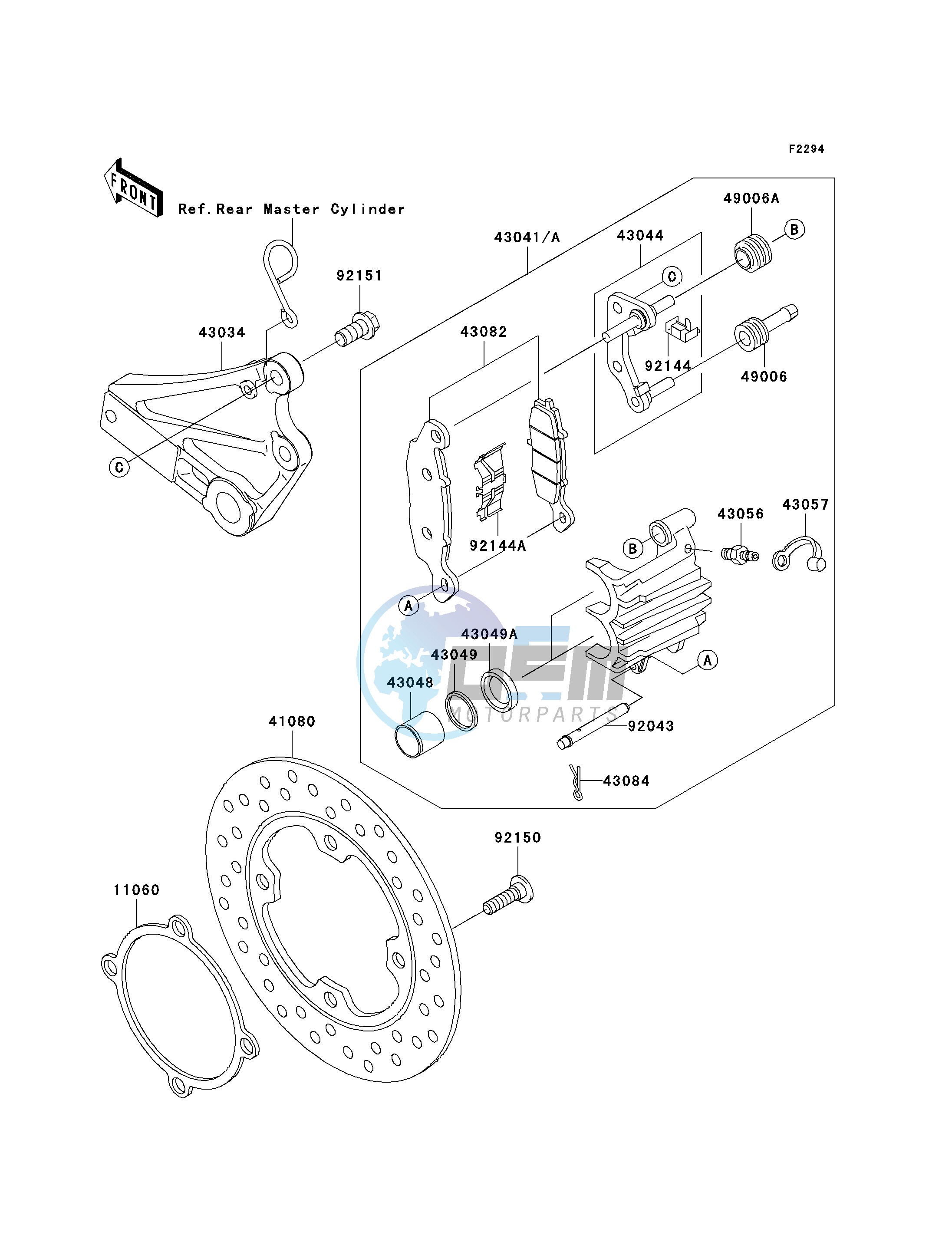 REAR BRAKE-- H1 - H3- -