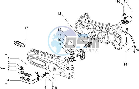 Starting motor-starter lever