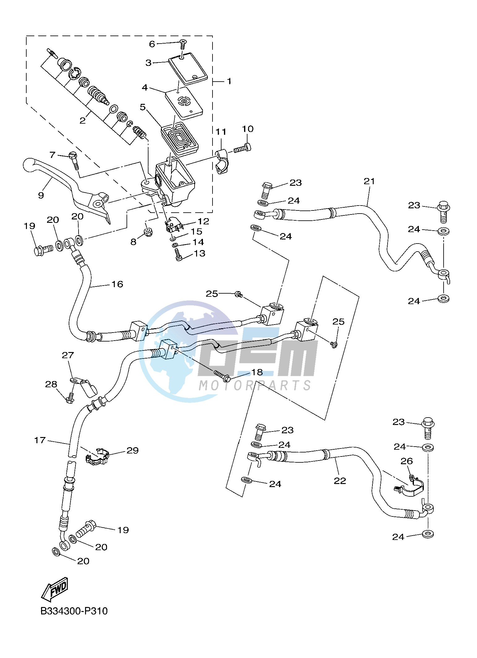 FRONT MASTER CYLINDER