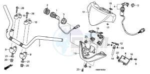 TRX680FAC drawing HANDLE PIPE