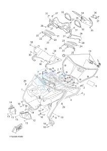 YPR250RA XMAX 250 ABS EVOLIS 250 ABS (1YS7 1YS7 1YS7) drawing LEG SHIELD