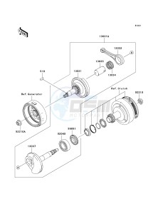 KLX 110 A (KLX110 MONSTER ENERGY) (A6F-A9FA) A7F drawing CRANKSHAFT